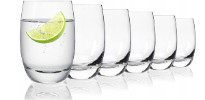 Coffret 6 Verres long drink en cristal collection Gemini 40 cl