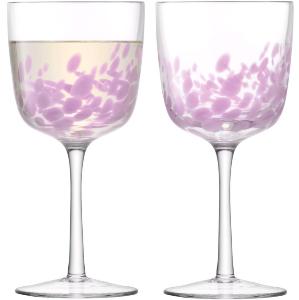 Verre Vin Rouge moderne Taches rose duo ou par 6