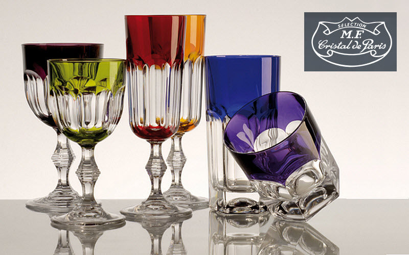 Cristal de Paris : Coffret 6 verres cristal couleur collection Nicole