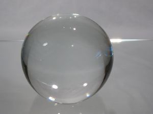 Boule en cristal ,Sulfure, Presse-papier rond transparent