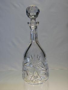 Carafe à Vin en Cristal de Bohème Taille Diamant  75 cl 