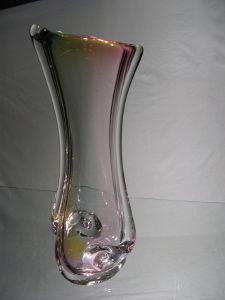 Vase Cristal +24%plomb. pièce unique 