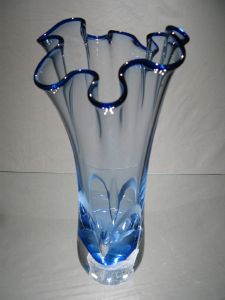 Vase Cristal +24%plomb. pièce unique 