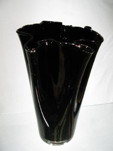 Vase évantail Noir 