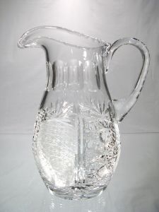 Carafe à Eau en Cristal de Bohème Taillé