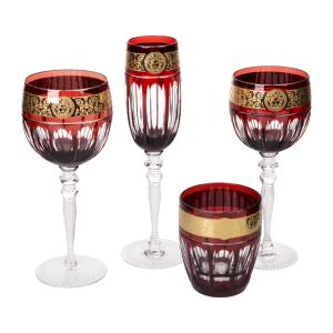 Versace Collection Verres Gala Prestige Médusa rouge 