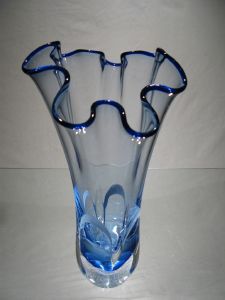 Vase Cristal +24%plomb. pièce unique 