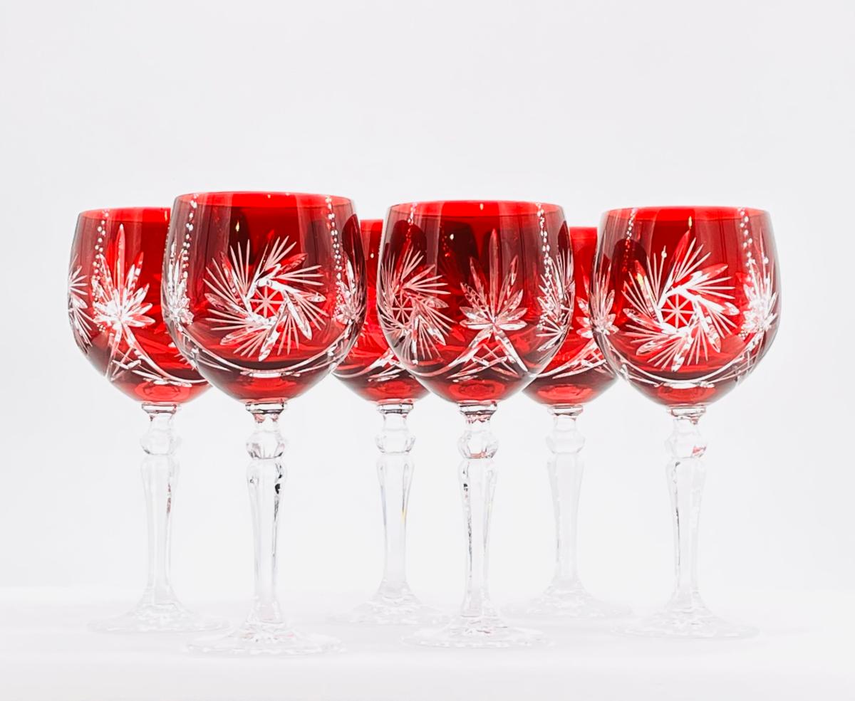 Verres à Vin Rouge - Verres en Cristal Couleur - verres cristal couleur