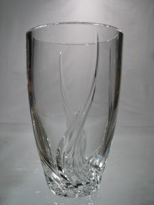 Vase en Cristal de Bohème Taille Vague