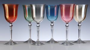 Service de Verres en couleur Andrea Cristal de Paris