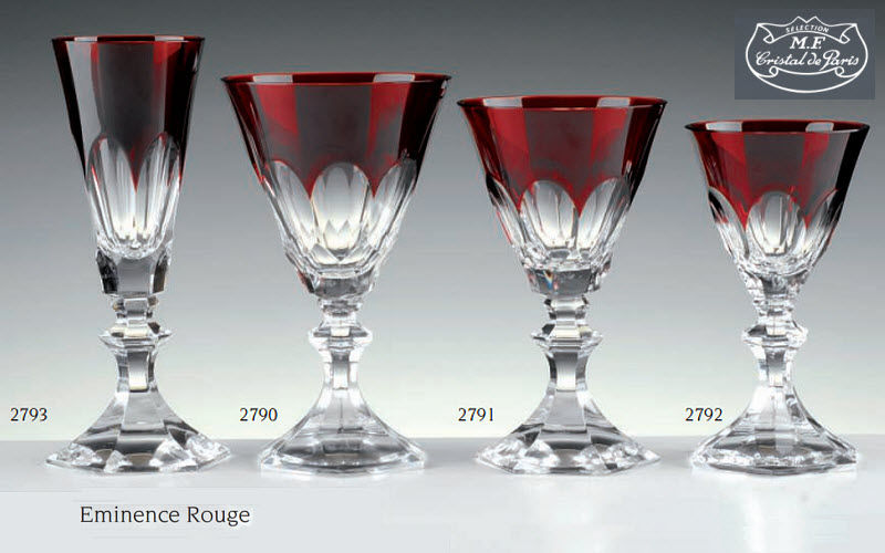 Cristal de Paris : Coffret 6 verres collection Eminence rouge