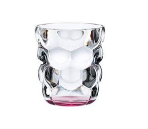 Verres à eau multi-usage Bubbles Rose en cristallin ( lot de 2 ) 